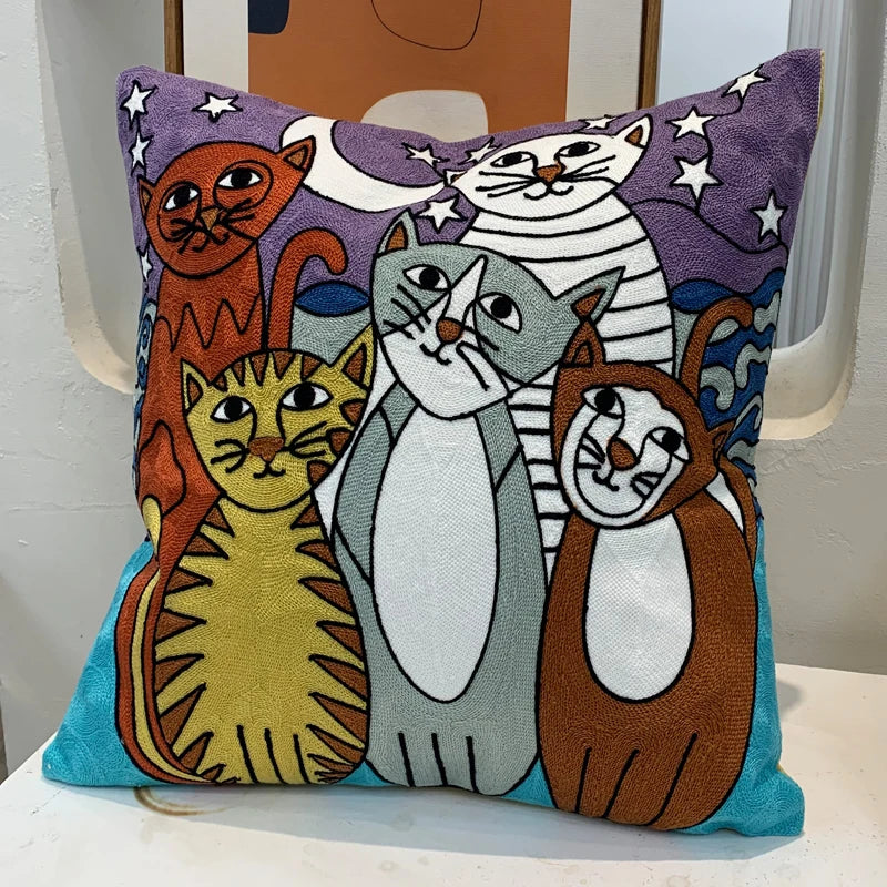 new style Cushion Cover Picasso Embroidered Decorative Throw Pillowcases Abstract Creative Decoration For Home Sofa Car Covers